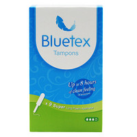 蓝宝丝Bluetex 长导管卫生棉条（无香型）大流量9支/盒 导管式内置棉条 德国进口