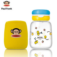 大嘴猴（Paul Frank）玻璃杯女可爱便携水杯办公室花茶杯学生儿童杯子创意随手杯280ml蓝色PFD030