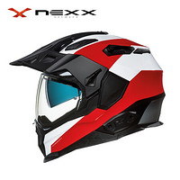 NEXX X.WED2荒原系列DUNA 亚洲版型 旅行全盔碳纤维复合材料电动摩托车头盔 红色 XL
