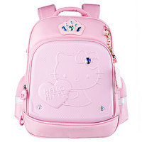 凯蒂猫（Hello Kitty）小学生书包女生 1-3-6年级可爱卡通减负儿童背包055粉色