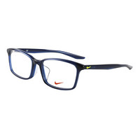 NIKE 耐克 中性款深蓝色镜框深蓝色镜腿光学眼镜架眼镜框 NIKE 7256AF 400 54MM