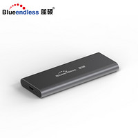 蓝硕 BLUEENDLESS 280N M.2硬盘盒固态SSD/NVME转TypeC USB3.1/2280/M2外接读取 全铝外壳铁锈灰