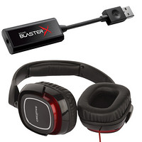 创新（Creative）游戏娱乐声卡耳机套装G1外置声卡+HS880游戏耳机推荐搭配优惠组合