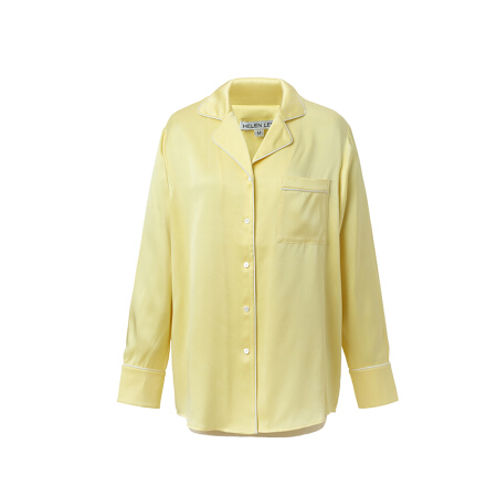 HELEN LEE 李鸿雁 设计师品牌 镶色衬衫 黄色 黄色 S