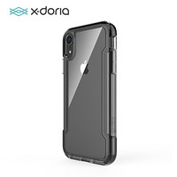 X-doria道锐 苹果XR手机壳iPhoneXR保护壳 2米防摔全包透明手机保护套 刀锋轻盈酷炫黑