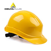 代尔塔（DELTAPLUS）102011 锆石1型 高密度聚丙烯 经济款安全帽 黄色 1个（需另配JUGALPHA下颚带）定制款