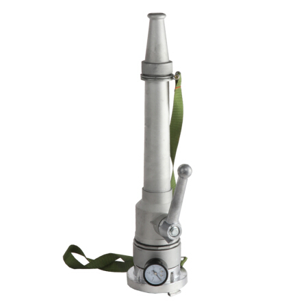 邮花 消防水带65型带开关带压力表直流水枪头水龙管末端试水装置2.5寸带开关带压力表水枪头