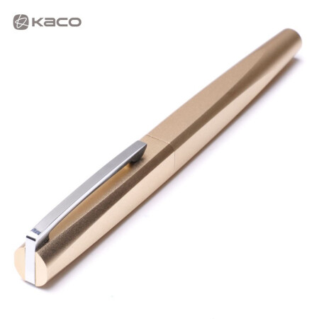 KACO SQUARE品致金属钢笔F尖 商务办公钢笔独特设计礼品钢笔礼盒 金色