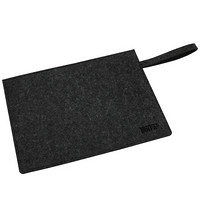 信发（TRNFA）MZ-108 横版黑色毛毡文件袋/手拎拉链公文包 办公生活收纳袋/A4资料套/笔记本保护套袋