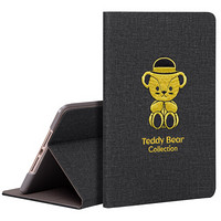 泰迪珍藏 iPad mini5保护套2019新款 7.9英寸迷你5苹果平板电脑壳 创意刺绣全包防摔休眠支架皮套 泰迪公仔