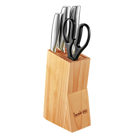 Debo乐克尔 厨房刀具套装不锈钢菜刀切片刀剪刀实用五件套装