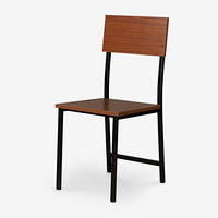 好事达椅子 靠背餐椅 钢木结构 胡桃木色餐厅用椅 简约2710