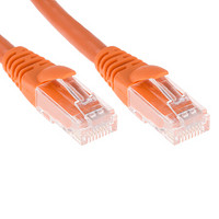 RS Pro欧时 1m 橙色 LSZH外层 6 类以太网电缆组件, 非屏蔽屏蔽, 直通线路