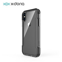 X-doria道锐 苹果XS MAX手机壳iPhoneXS MAX保护壳 2米防摔全包透明手机保护套 刀锋轻盈酷炫黑