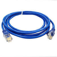 雷麦（LEIMAI）超五类标准联网线 百兆宽带线 路由器电脑网络连接线 成品跳线  接口带水晶头 蓝色1米