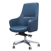 金海马/kinhom 电脑椅 中背办公椅 西皮老板椅 人体工学椅子 HZ-6205B蓝
