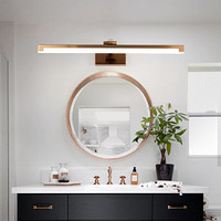 麦辉（MAWUI）镜前灯简约现代卫生间化妆梳妆灯北欧led浴室厕所卧室灯具JL30001长58宽9高20cm