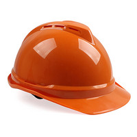 梅思安（MSA）10172514  V-Gard500 PE豪华型安全帽橙色带透气孔 超爱戴帽衬针织布吸汗带 D型下颏带 1顶