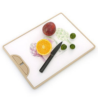 佳驰 抗菌塑料砧板 双面美图塑包切菜板家用水果辅食案板（36*26*1.0cm）JC-2157