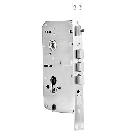 奥本 双快锁体 公寓门防盗门木门锁体 指纹锁机械锁多功能锁体304不锈钢防插锁体24*240