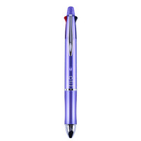 日本百乐（PILOT）限定款多色圆珠笔中性笔按动四色多功能圆珠笔+自动铅笔0.5mm淡紫BKHDF1SEF-LA 金属杆