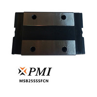 中国台湾银泰/PMI 原装工业导轨 线性导轨 全钢珠式低组装型滑块 MSB25S 安装孔位置：B*35 C*35