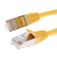 RS Pro欧时 5m 黄色 PVC护套 F/UTP屏蔽 5e类网线组件