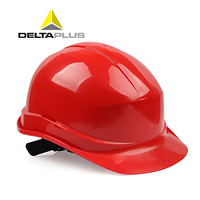 代尔塔（DELTAPLUS）102011 锆石1型 高密度聚丙烯 经济款安全帽 红色 1个（需另配JUGALPHA下颚带）定制款