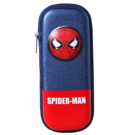 MARVEL 漫威 迪士尼蜘蛛侠3D大容量耐压防泼水笔袋文具盒学生笔盒男 蓝色E6035A2