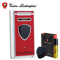 Tonino Lamborghini 德尼露·兰博基尼打火机电子充气打火机带雪茄打孔器蓝焰直冲防风打火机TTR005001