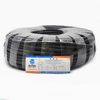 津达线缆  国标弹性体TVR护套软电缆线 耐磨耐油耐寒 TVR2*4平方 黑色 100米/盘