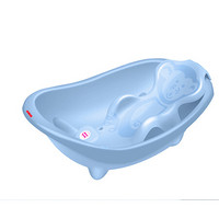 OKBABY 婴儿洗澡盆 意大利进口 婴儿浴盆 宝宝洗澡盆 分体式躺椅可拆卸沐浴盆 珠光蓝