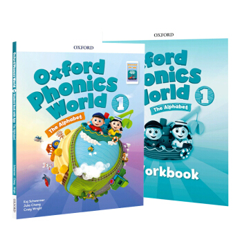 Oxford phonics world 1 牛津自然拼读 课本+练习册+APP