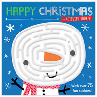 圣诞节快乐 幼儿启蒙认知趣味玩具书 圣诞节绘本 Maze Activity Books Happy Christmas