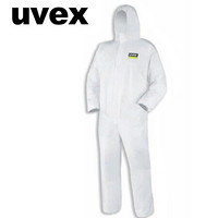 UVEX 9844910防护服防尘防静电透气连体带帽油漆喷漆打扫工作服M码