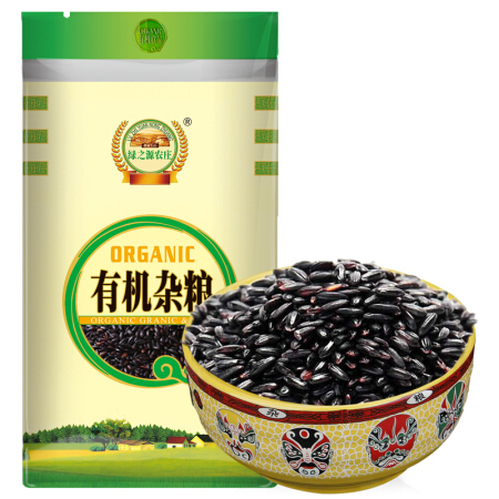 绿之源农庄有机黑米500g（真空装 杂粮 大米伴侣）