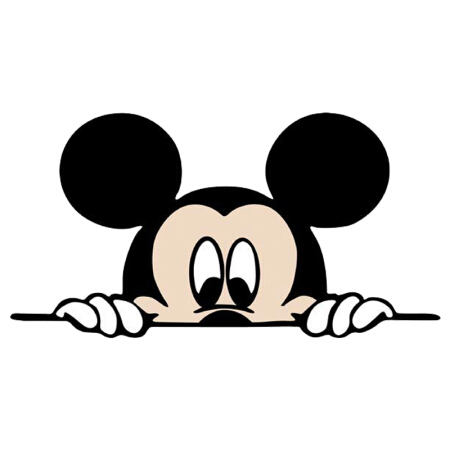 萱胜特 防水防晒车贴 男米奇车贴 盖划痕车贴 后视镜车贴 尺寸：14*7cm（单个装）