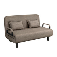 洛克菲勒灰色120CM沙发床可折叠多功能客厅书房两用单人双人简易现代小户型
