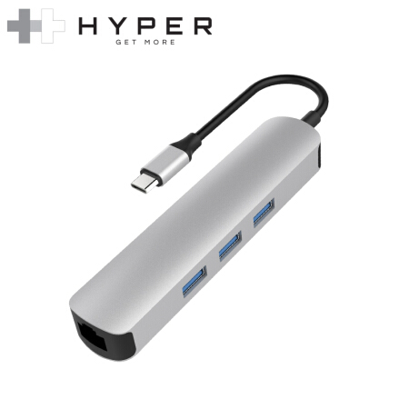 HyperDrive type-c扩展坞转hdmi苹果笔记本电脑配件微软Surface Book2拓展坞MacBookPro Air转接器usb3.0网口