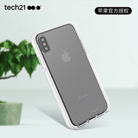 tech21苹果X/10手机壳 iPhone X/XS 通用 防摔手机壳/保护套 3米防摔 菱格纹款 5.8英寸 白色