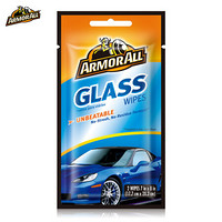 牛魔王（ARMOR ALL）美国进口汽车用品 玻璃迷你湿巾两片装GLASS17240