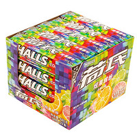 荷氏 HALLS 炫果缤纷 清凉零食糖果 什果口味维生素C水果味糖 34g*20条装 (整盒发货)