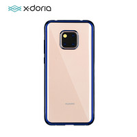 X-doria 华为Mate20 Pro透明手机壳 超薄防摔全包保护套 硅胶软壳潮牌电镀边框男女通用 瑞彩蓝色