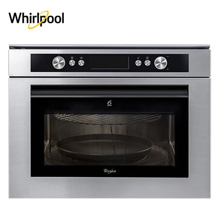 惠而浦（Whirlpool ）AMW836/IX嵌入式烤箱微波炉40升不锈钢意大利原装进口家用微烤一体机