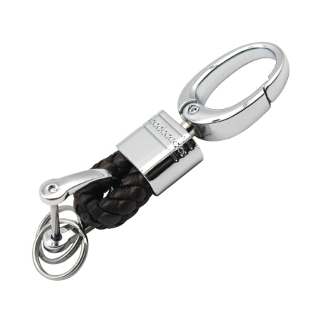 易博士 EBOSS汽车钥匙扣钥匙挂件钥匙链手工钥匙绳 男女钥匙扣礼品 短款咖色