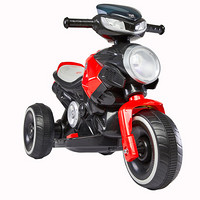 hd小龙哈彼 儿童电动车 摩托车 三轮车 玩具童车 红黑 LW609-s041