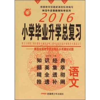 神龙牛皮卷教育科学系列 2016年小学毕业升学总复习：语文（2016）