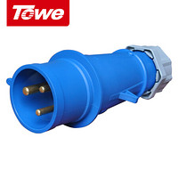 同为（TOWE）32A工业连接器工业插头/机房PDU航空插头3芯公头