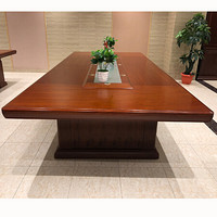 富庆源 办公家具红棕色  油漆会议桌 按每米计算 A-007