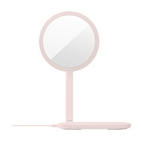 基本生活（emoi）H0065 无线充电LED化妆镜台灯粉红色